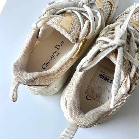 Christian Dior D-Connect Gold Mesh Sneaker - Picture 7 of 8